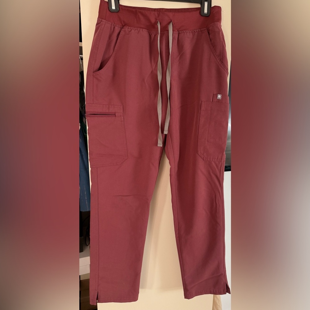Figs Women's Cherry Red Yola 2 scrub Pants